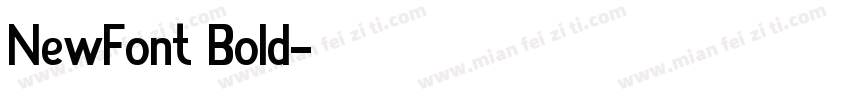 NewFont Bold字体转换